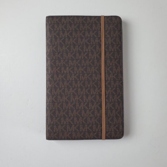 ❌️Michael Kors Brown MK Logo Medium Women Ladies Girls Lined Notebook - Picture 2 of 11